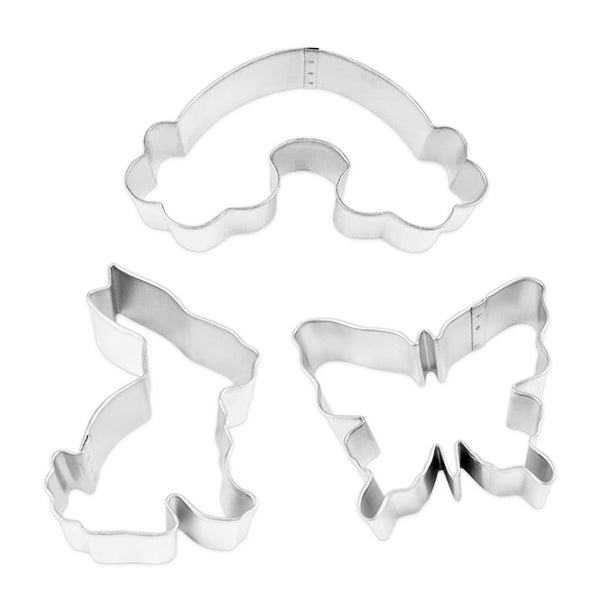 Spring Tin-Plated Cookie Cutter Set