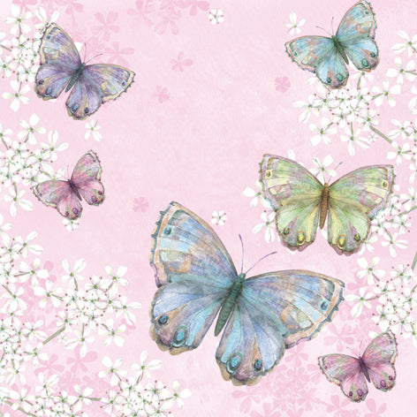 Tiflair Fluttering Butterfly Lunch Napkins 3 ply