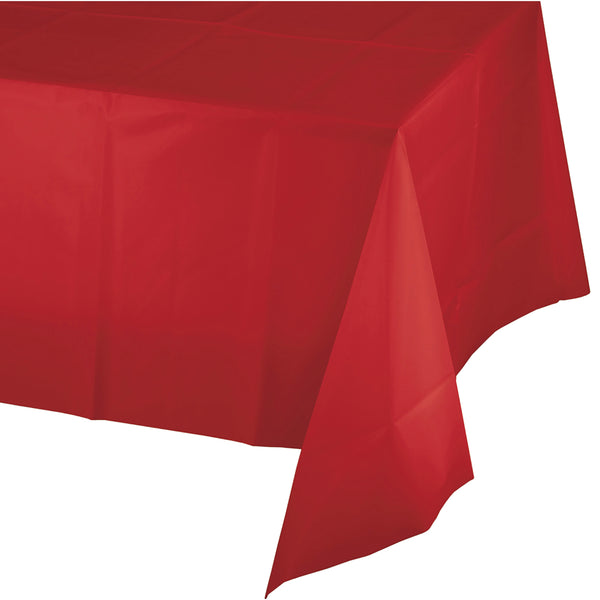 Plastic Tablecover Classic Red