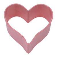 Small Heart Poly-Resin Coated Cookie Cutter Pink