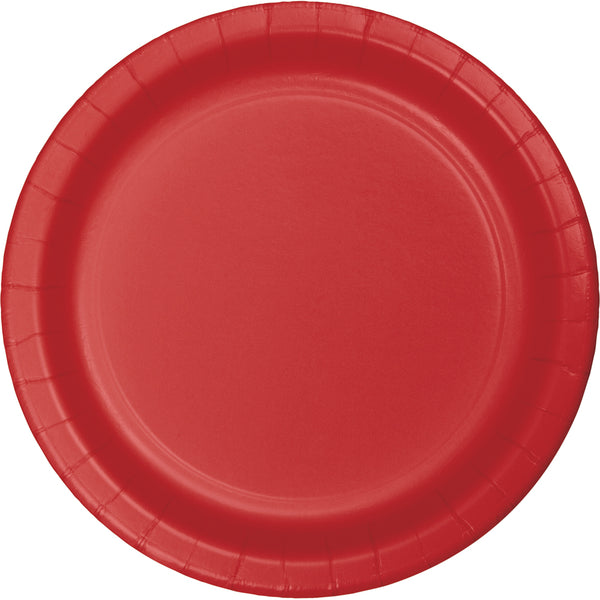 Paper Dinner Plates Classic Red