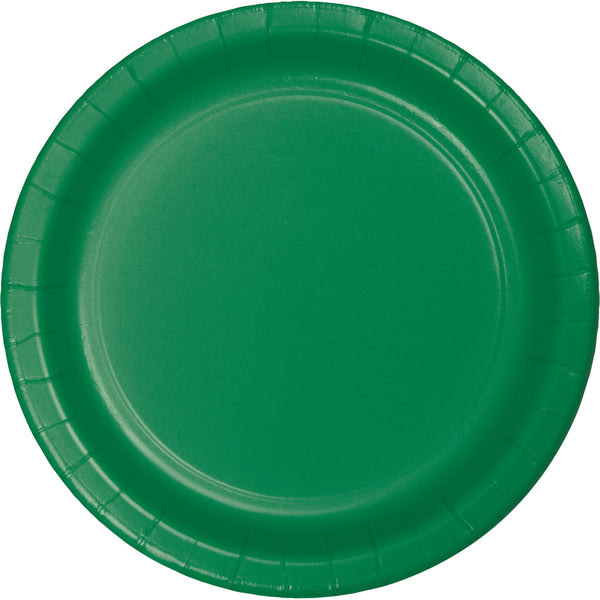 Paper Dinner Plates Emerald Green