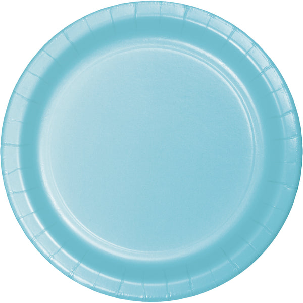 Paper Dinner Plates Pastel Blue