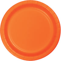 Paper Dinner Plates Sunkissed Orange