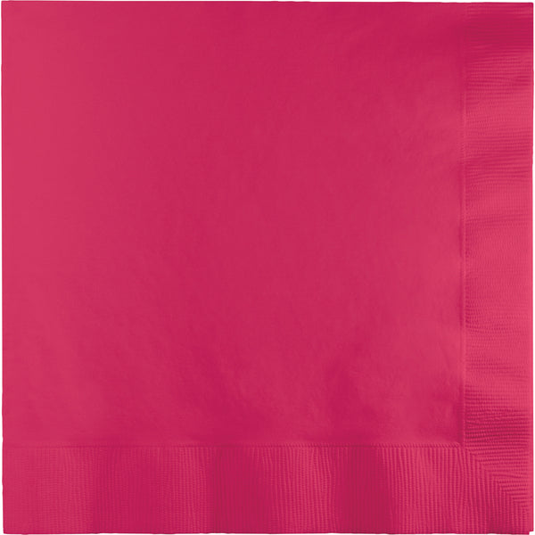 Lunch Napkins 3 ply Hot Magenta