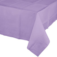 Plastic Lined Polytissue Tablecover Luscious Lavender
