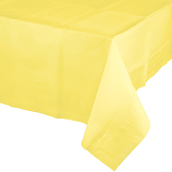 Plastic Lined Polytissue Tablecover Mimosa