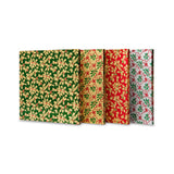 Individually Wrapped Assorted Holly Print Square Drums Assortment 10in
