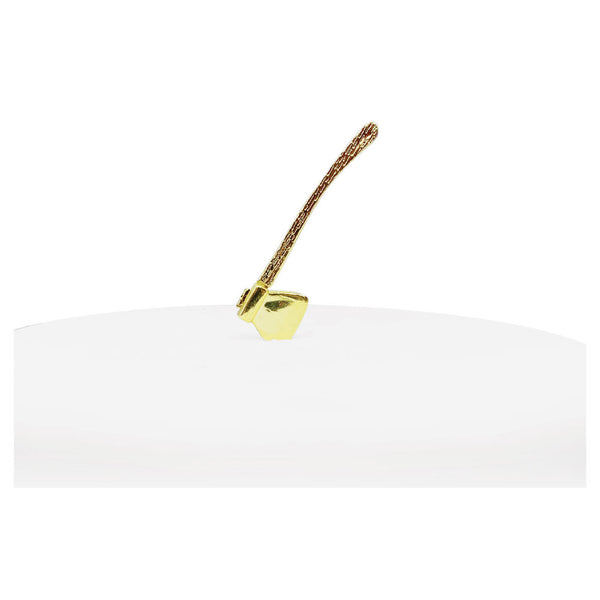 Golden Wood Axes Plastic Cake Toppers