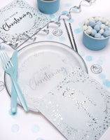 Blue On Your Christening Paper Dinner Plates