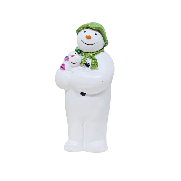 The Snowman™ holding The Snowdog Resin Cake Toppers Bulk