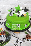 Football Pitch Happy Birthday Sugarcraft Plaque