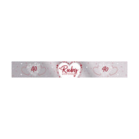 Ruby Anniversary Foil Banner