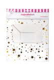 Gold Star Cupcake Box for 6 Cupcakes Foil