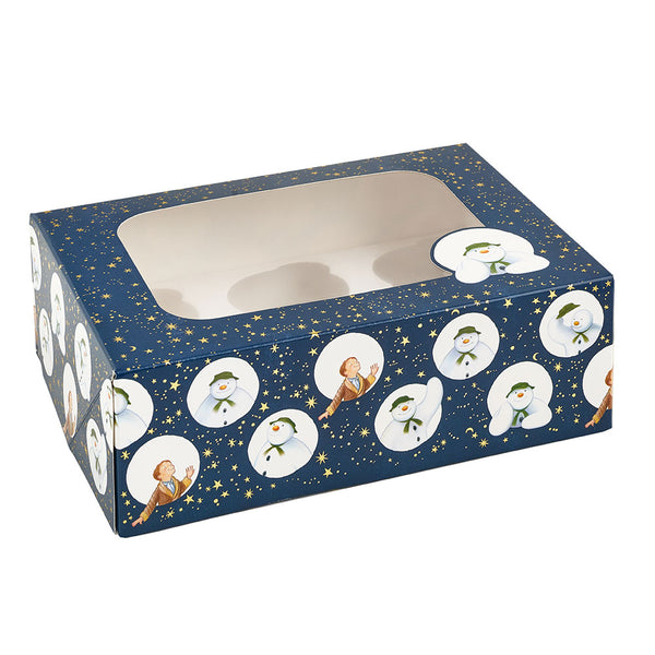 The Snowman™ Snow Wonderful Cupcake Box for 6 Cupcakes Foil