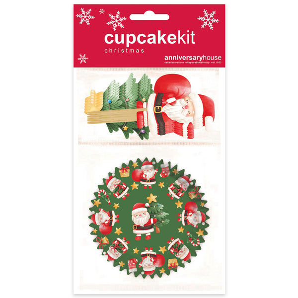 Santa and Friends Cupcake Kit Poly-Bagged