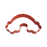 Rainbow Poly-Resin Coated Cookie Cutter Red