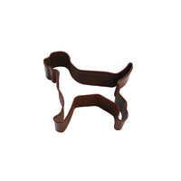 Mini Dog Poly-Resin Coated Cookie Cutter Brown