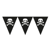Pirate Skull and Crossbones Paper Flag Bunting