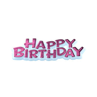 Happy Birthday Motto Cake Toppers Pink Bulk
