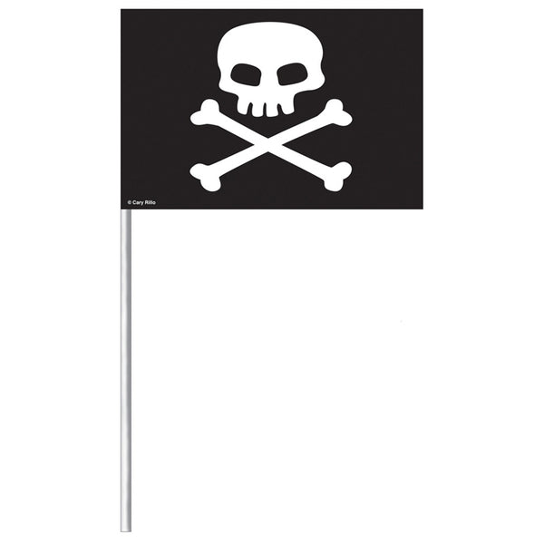 Buried Treasure Plastic Pirate Flags