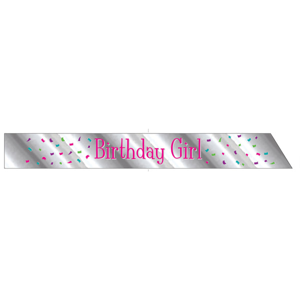 Birthday Girl Foil Sash