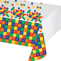 Block Party Plastic Tablecover All Over Print