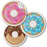 Doughnut Time Paper Lunch Plates Sturdy Style Multi-Pack