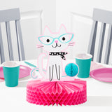 Purrfect Party Honeycomb Centrepiece