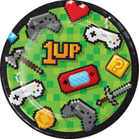 Gaming Party Paper Lunch Plates Sturdy Style