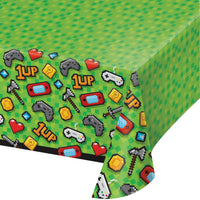 Gaming Party Plastic Tablecover All Over Print