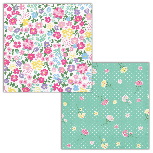 Floral Tea Party Lunch Napkins 2 ply Double-Sided Print