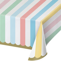 Pastel Celebrations Paper Tablecover All Over Print