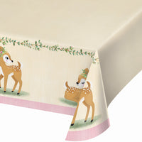 Deer Little One Paper Tablecover All Over Print