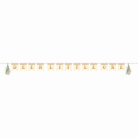 Deer Little One Ribbon Banner with Tassels