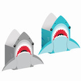 Shark Party Shaped Paper Treat Bags with Attachments