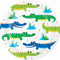 Alligator Party Paper Lunch Plates Sturdy Style