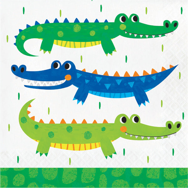 Alligator Party Lunch Napkins 2 ply