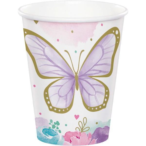Butterfly Shimmer Paper Cups
