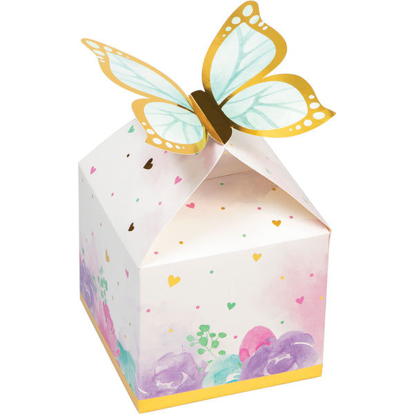 Butterfly Shimmer Treat Boxes Foil