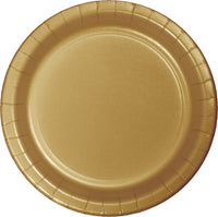 Paper Dinner Plates Glittering Gold