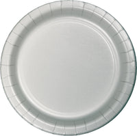 Paper Dinner Plates Shimmering Silver