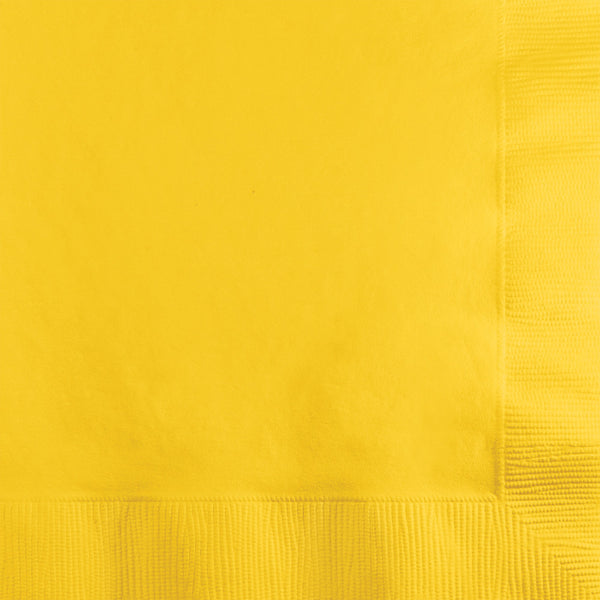 Celebrations Value Lunch Napkins School Bus Yellow 2 ply