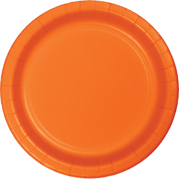 Celebrations Value Paper Dinner Plates Sunkissed Orange