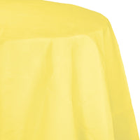 Plastic Lined Polytissue Octagonal Tablecover Mimosa