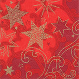 Tiflair Stars are Shining Red Lunch Napkins 3 ply