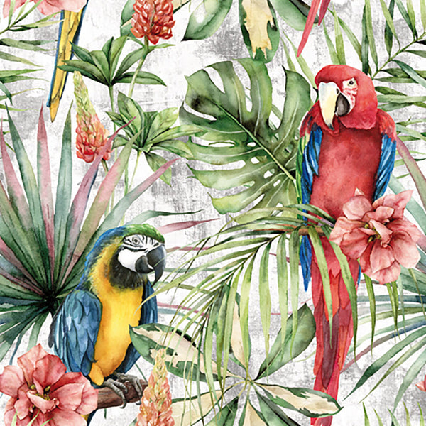 Tiflair Tropical Macaw Parrots Lunch Napkins 3 ply
