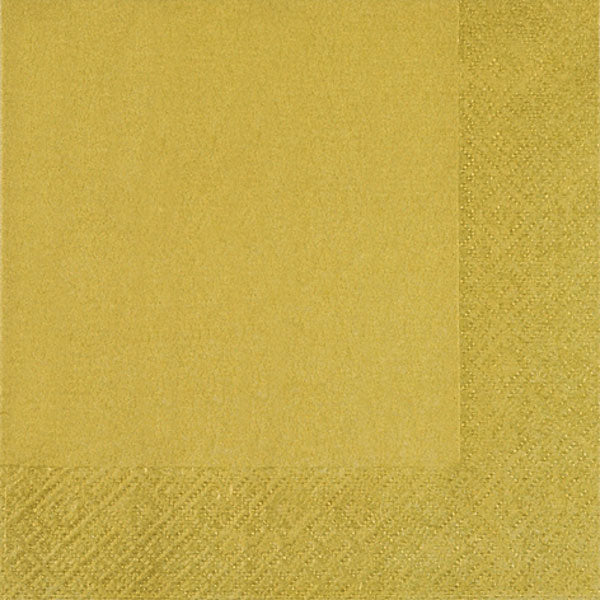 Tiflair Gold Lustre Lunch Napkins 3 ply