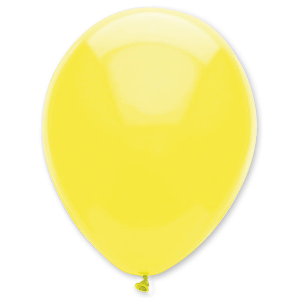 Lemon Yellow Plain Solid Colour Latex Balloons Bulk