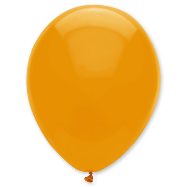 Mandarin Orange Plain Solid Colour Latex Balloons Bulk